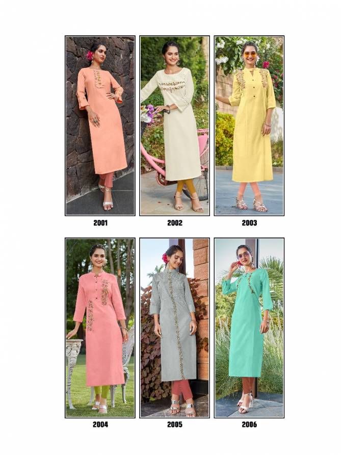 Syasii Ayat 2001-2006 Wholesale Cotton Embroidery Kurtis Catalog
